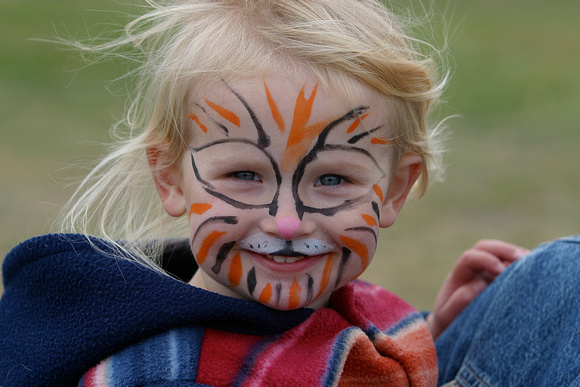 FACE PAINTED TYKE